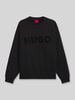 HUGO Bluza o kroju regular fit z czystej bawełny model 'Dinex' Czarny