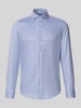 SEIDENSTICKER Slim fit zakelijk overhemd met kentkraag Bleu