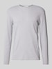 Tom Tailor Denim Regular fit gebreide pullover van katoen Lichtgrijs