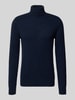 Blend Strickpullover mit Rollkragen Modell 'BRANKO' Dunkelblau Melange