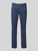 Brax Regular fit chino met structuurmotief, model 'FABIO' Marineblauw