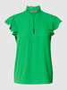 Jake*s Collection Blouse met druppelvormige hals Appeltjesgroen