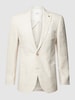 Carl Gross Slim fit linnen colbert met reverskraag Beige