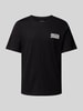 Jack & Jones T-shirt z nadrukiem z logo model ‘ECORP’ Czarny