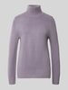 Jake*s Casual Strickpullover mit Stehkragen Lavender