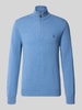Polo Ralph Lauren Regular Fit Troyer aus reiner Wolle Jeansblau