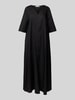 Christian Berg Woman Tunikakleid mit V-Ausschnitt und Eingrifftaschen Black
