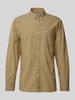 camel active Regular Fit Freizeithemd mit Button-Down-Kragen Dunkelgelb