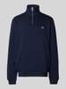 Lacoste Gebreide pullover met opstaande kraag Marineblauw