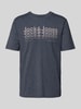 Jack & Jones T-Shirt mit Label-Print Modell 'TEX' Marine