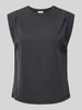 Jake*s Collection Tanktop mit geripptem Rundhalsausschnitt Black