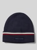 Tommy Hilfiger Gebreide muts met labelpatch, model 'LOVE SOLID' Marineblauw