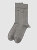 BOSS Socken mit Label-Print im 2er-Pack Mittelgrau