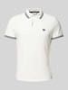 s.Oliver RED LABEL Poloshirt mit Label-Print Weiss
