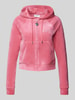 Juicy Couture Sweatjacke mit Label-Strasssteinbesatz Modell 'MADISON' Pink