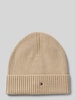 Tommy Hilfiger Muts met logostitching, model 'PIMA' Beige