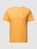 Napapijri T-shirt met logostitching, model 'SALIS' Oranje
