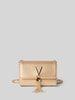 VALENTINO BAGS Clutch in leerlook met logo-applicatie, model 'Divina' Goud gemêleerd