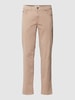 Brax Broek met labelpatch, model 'CADIZ' Beige