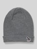 PAUL SMITH Beanie aus reiner Wolle Modell 'ZEBRA' Dunkelgrau