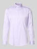Jake*s Slim Fit Business-Hemd mit Haifischkragen Lila