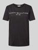 Tommy Hilfiger T-Shirt mit Label-Print Black