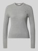 Tommy Hilfiger Regular Fit Pullover aus reiner Baumwolle ' Mittelgrau