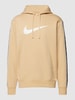 Nike Hoodie mit Känguru-Tasche Modell 'Repeat' Beige