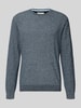 Tom Tailor Regular Fit Strickpullover aus reiner Baumwolle Blau