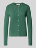 Christian Berg Woman Regular Fit Strickjacke aus Viskose-Mix mit Muschelsaum Bottle