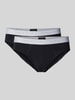 Hanro Slip mit Label-Details im 2er-Pack Black