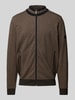 bugatti Sweatjacke mit Stehkragen Sand