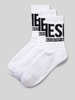 Diesel Socken mit Label-Print im 3er-Pack Weiss