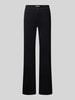 Christian Berg Woman straight fit stoffen broek in 5-pocketmodel Zwart