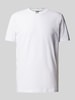 BOSS Green T-Shirt mit Label-Print Weiss