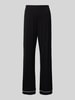 CCDK Copenhagen Regular Fit Pyjama-Hose mit Kontrastpaspeln Modell 'Joy' Black