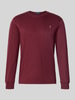 Polo Ralph Lauren Longsleeve mit gerippten Abschlüssen Bordeaux