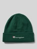 CHAMPION Beanie met labelstitching Donkergroen