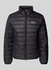 EA7 Emporio Armani Daunenjacke mit Label-Print Modell 'TRAIN CORE' Black