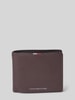 Tommy Hilfiger Portemonnee van runderleer Donkerbruin
