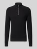 MCNEAL Strickpullover mit Stehkragen Black