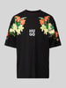 HUGO Oversized T-Shirt mit Label-Print Modell 'Diblostee' Black