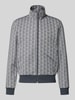 Lacoste Bluza rozpinana o kroju regular fit z zamkiem błyskawicznym Czarny