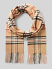 FRAAS Schal mit Kordel-Abschluss Modell 'Karo' Camel