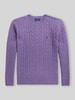 Polo Ralph Lauren Regular Fit Pullover aus Woll-Kaschmir-Mix Lila