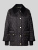 Barbour Regular Fit Steppjacke mit Samtkragen Modell 'BEADNELL' Black