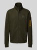 PME Legend Sweatjack met opstaande kraag Olijfgroen