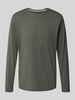 Fynch-Hatton Longsleeve mit Logo-Detail Anthrazit