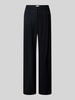 LeGer by Lena Gercke Wide leg stoffen broek met bandplooien, model 'Draco' Zwart