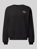 Lacoste Sweatshirt mit Logo-Patch Black